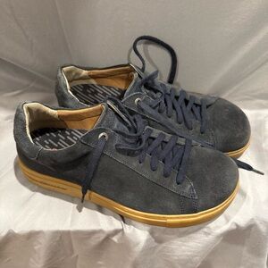Birkenstock Mens Bend Low Midnight Suede Sneakers EU 42N(9-9.5 Men’s)Streetwear
